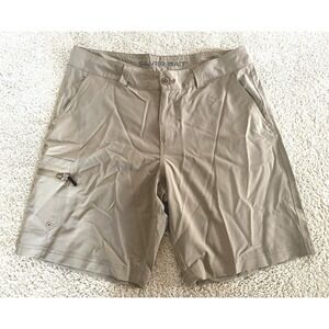 Men's Silver Bait Khaki Tan Cargo Shorts Beige Fishing Hiking Camping Size 36
